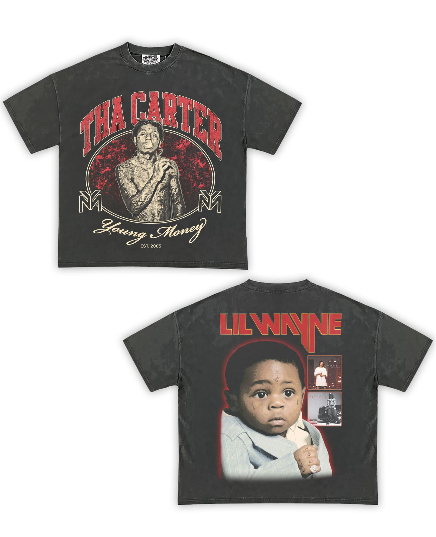Lil Wayne "The Carter" Vintage Shirt Front/Back (Shadow)