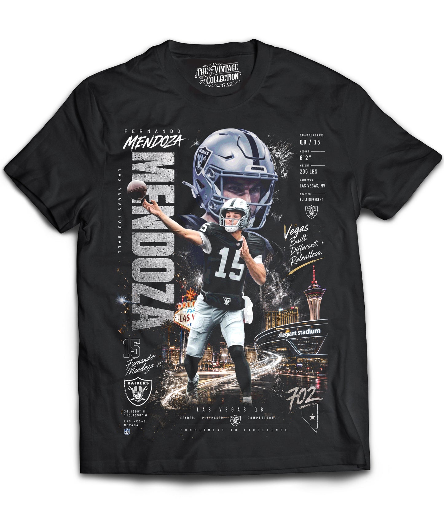 Fernando Mendoza *Legends* Shirt: Adult & Youth (Black)