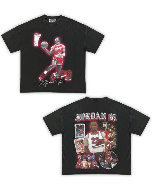 Jordan 85 Tribute Vintage Shirt: Front/Back (Vintage Black)