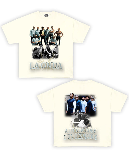 La Onda Tribute Vintage Shirt: Front/Back (White)
