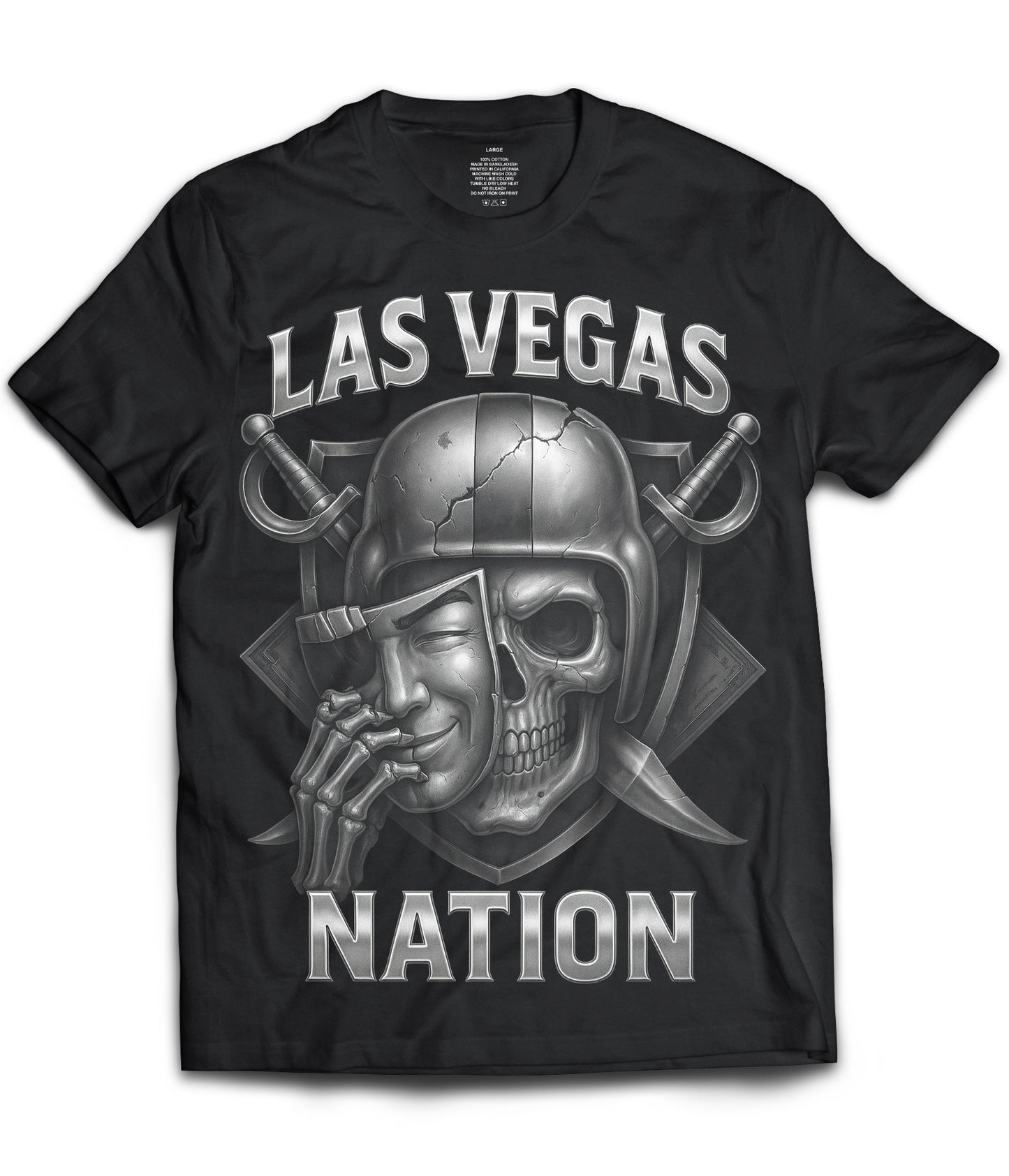 Las Vegas Nation Raiders Shirt: Adult & Youth (Black)