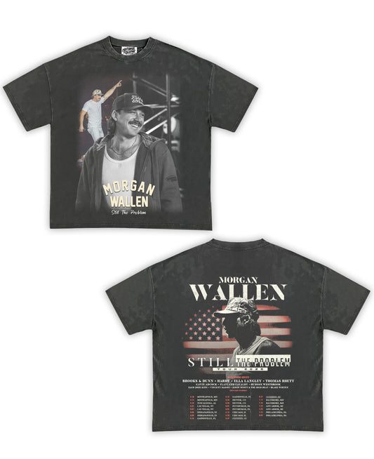 Morgan Wallen "Still the Problem Tour" Vintage Shirt: Front/Back (Shadow)