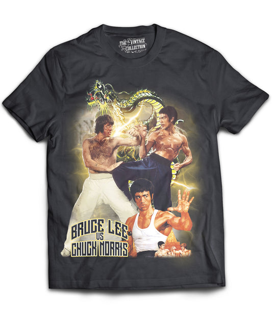 Bruce Lee vs Chuck Norris Tribute T-Shirt