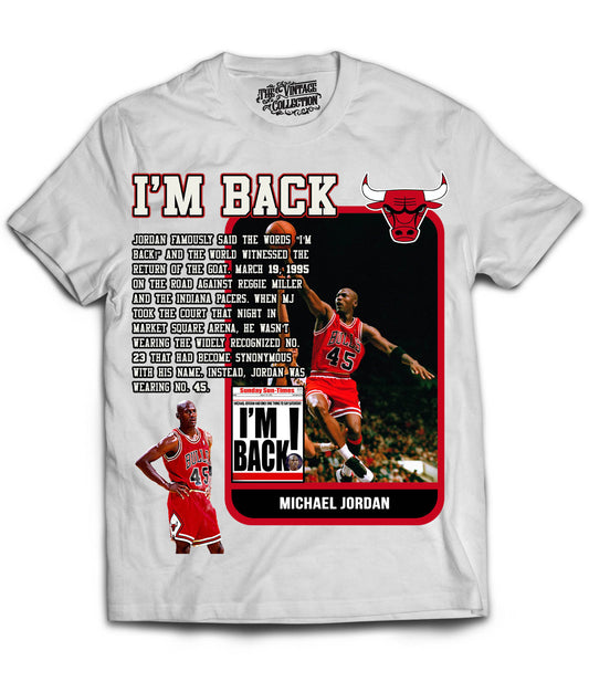 I'm Back Card T-Shirt (WHITE)
