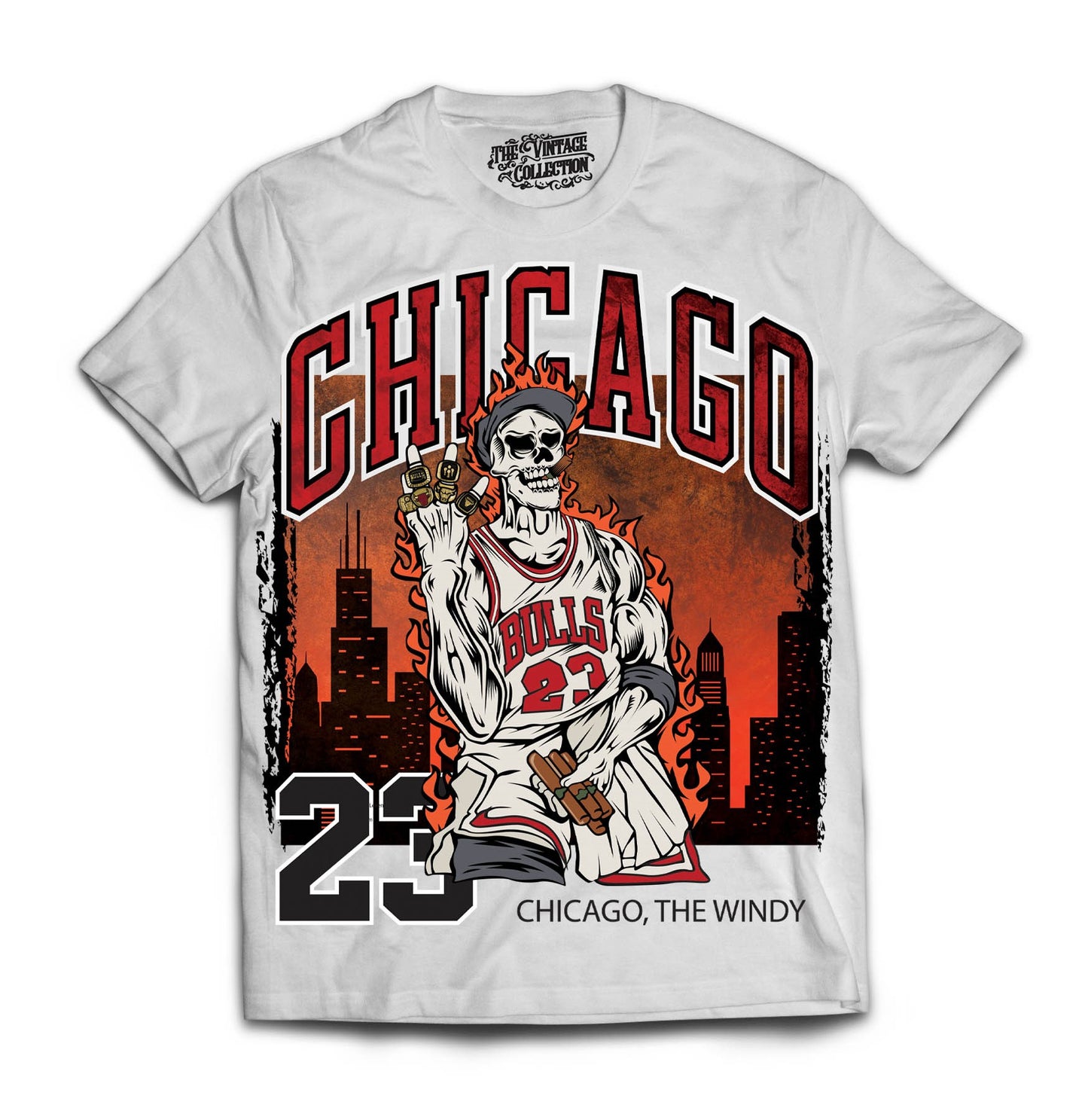 MJ GOAT Rings T-Shirt *Skull Edition* (WHITE)