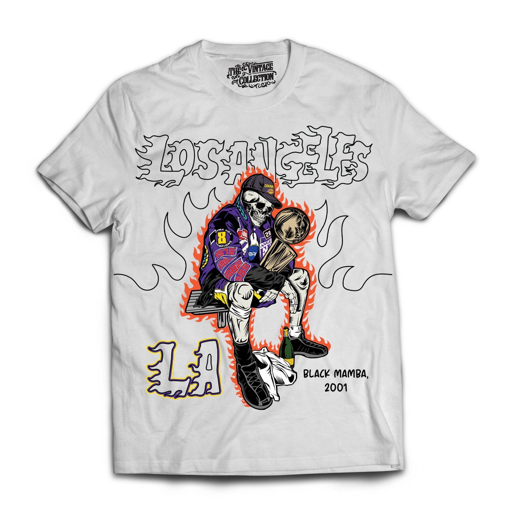 Black Mamba T-Shirt *Skull Edition* (WHITE) â The Vintage Collection