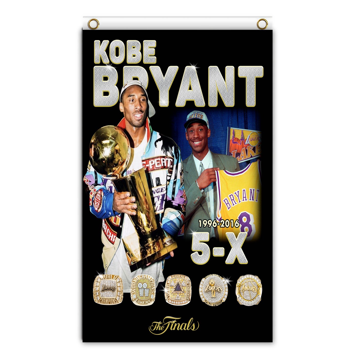 Black Mamba 5X Rings Flag/Banner