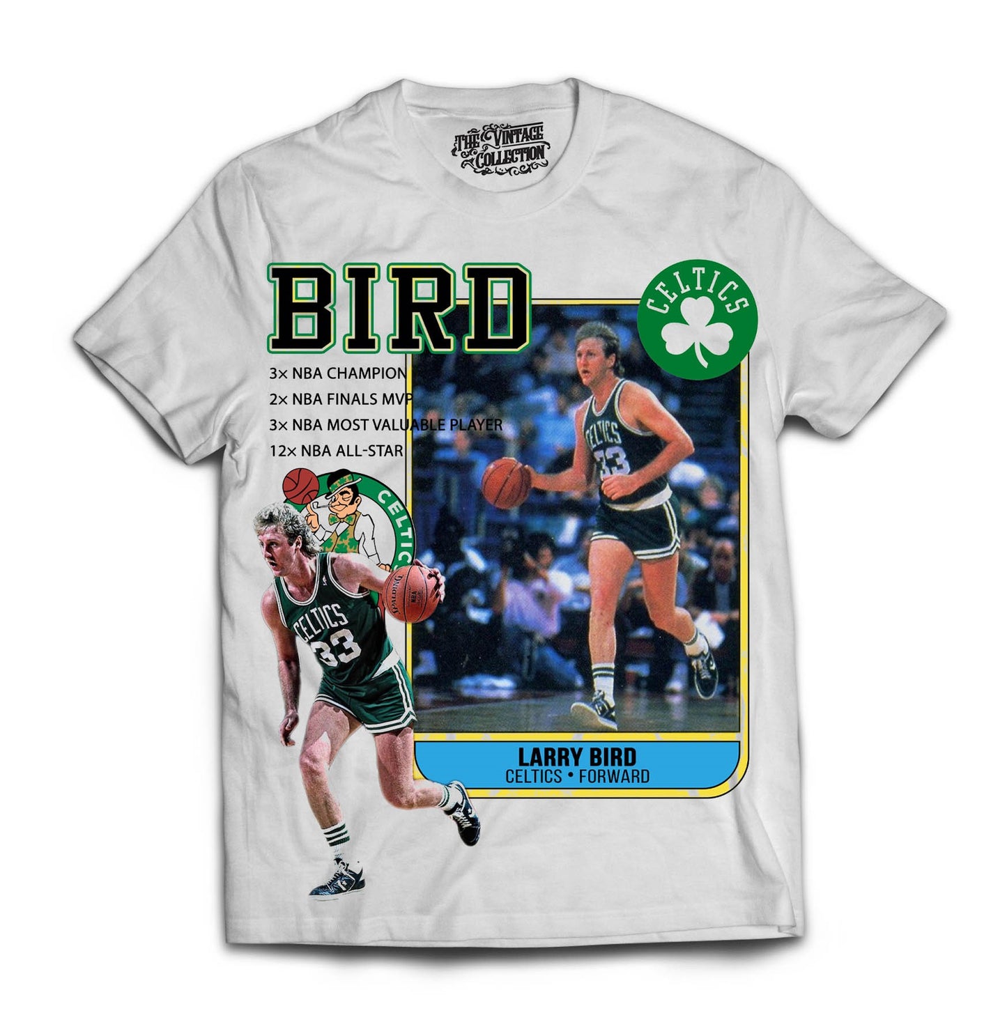 Bird Tribute Card T-Shirt (WHITE)