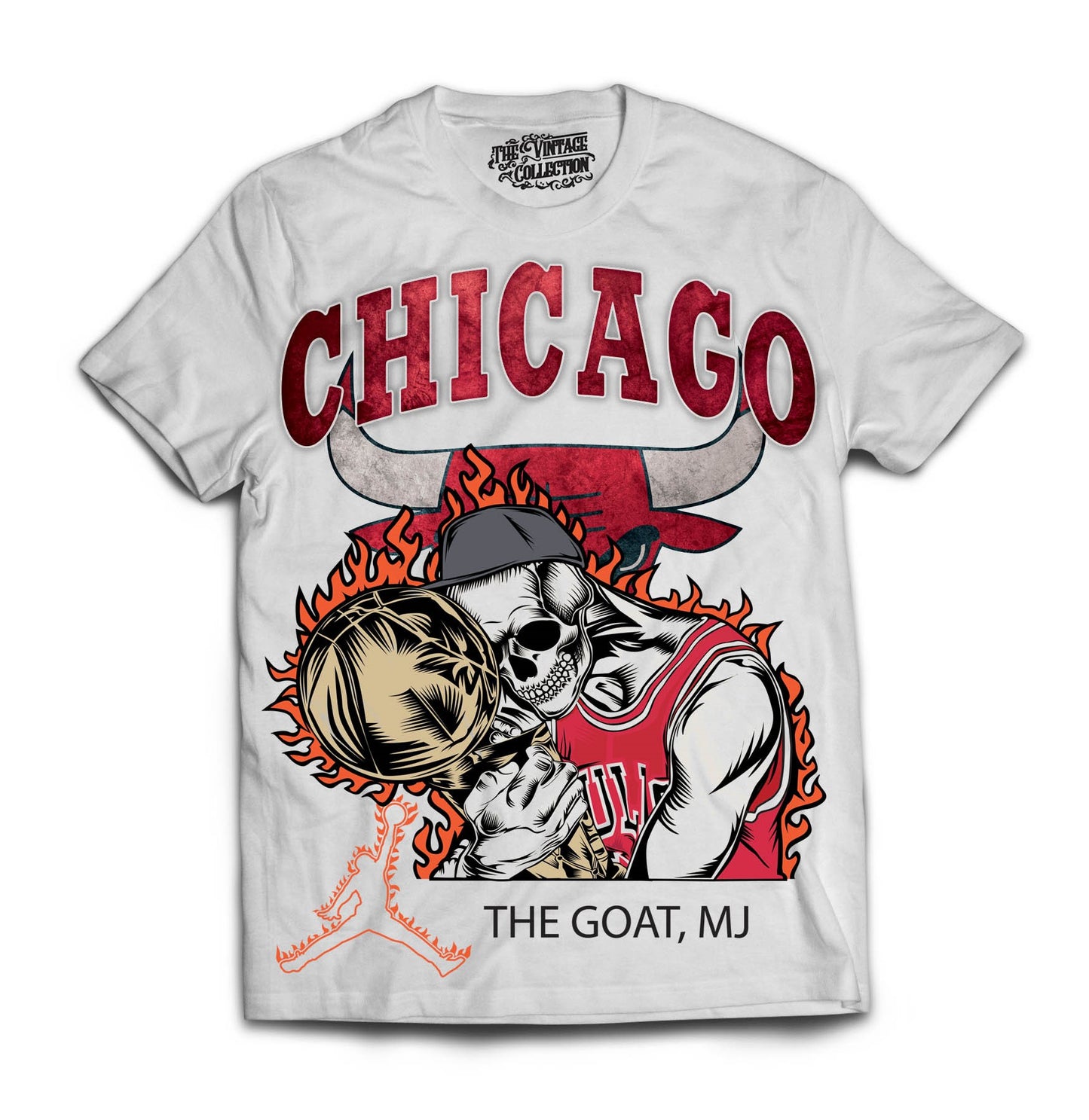 MJ GOAT T-Shirt *Skull Edition* (WHITE)