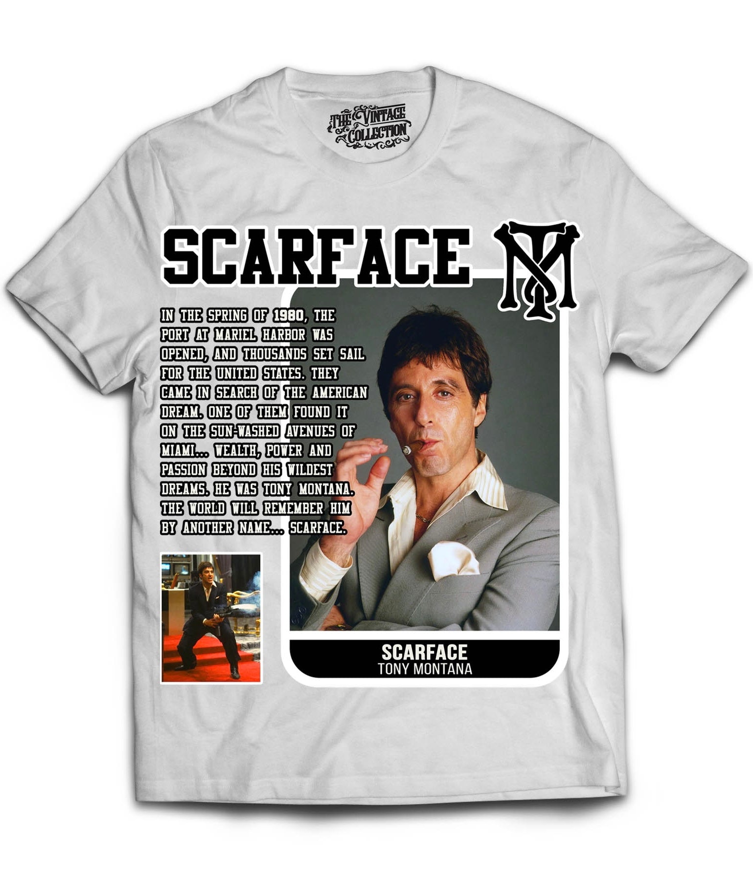 Scarface t shirt white top