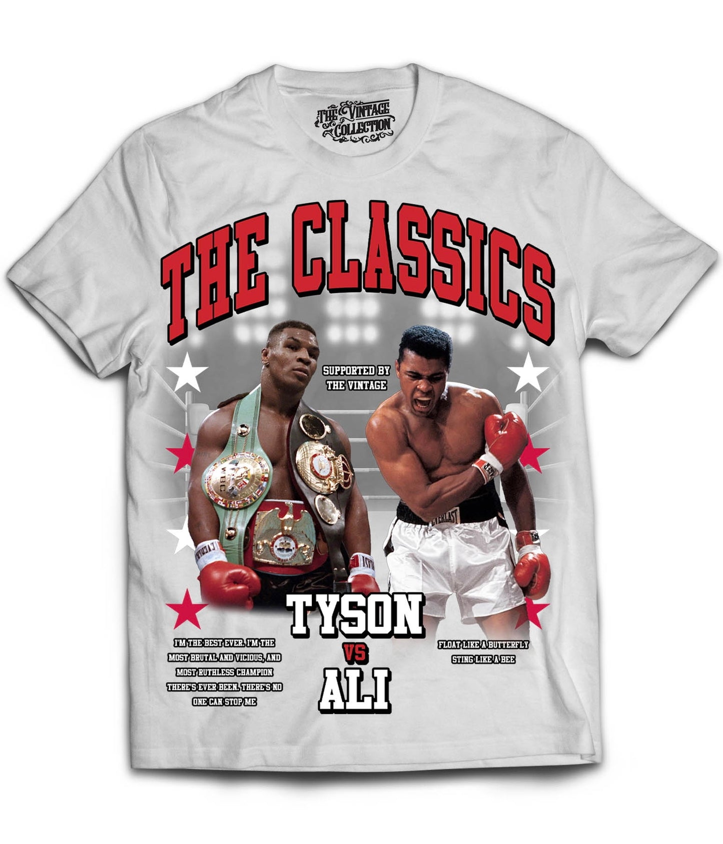 Tyson / Ali Tribute T-Shirt *The Classics* (WHITE)
