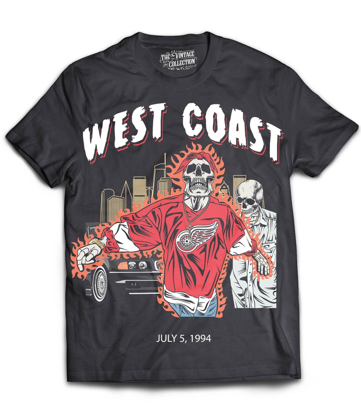 Tupac "West Coast" Tribute T-Shirt *Skull Edition*