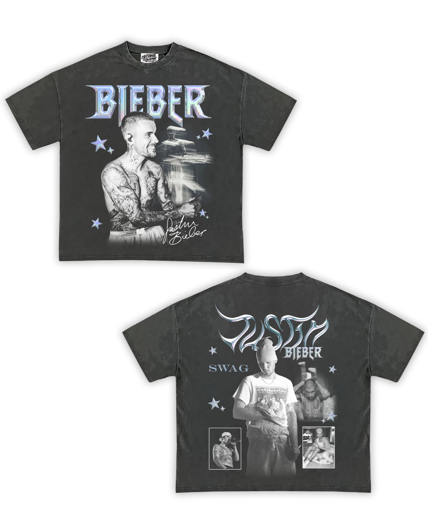 Justin Bieber Tribute Shirt: Front/Back (Shadow)