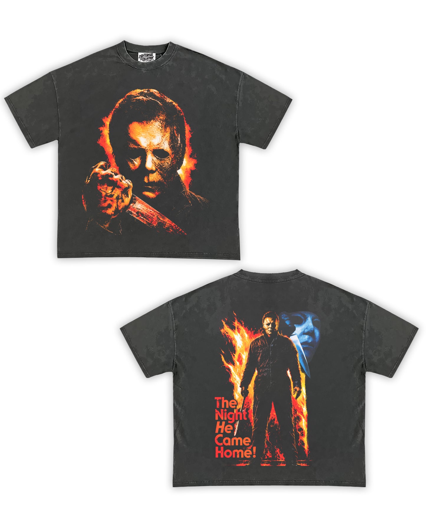 Michael Myers “Night He Came Home” Tribute Shirt: Front/Back (Shadow)