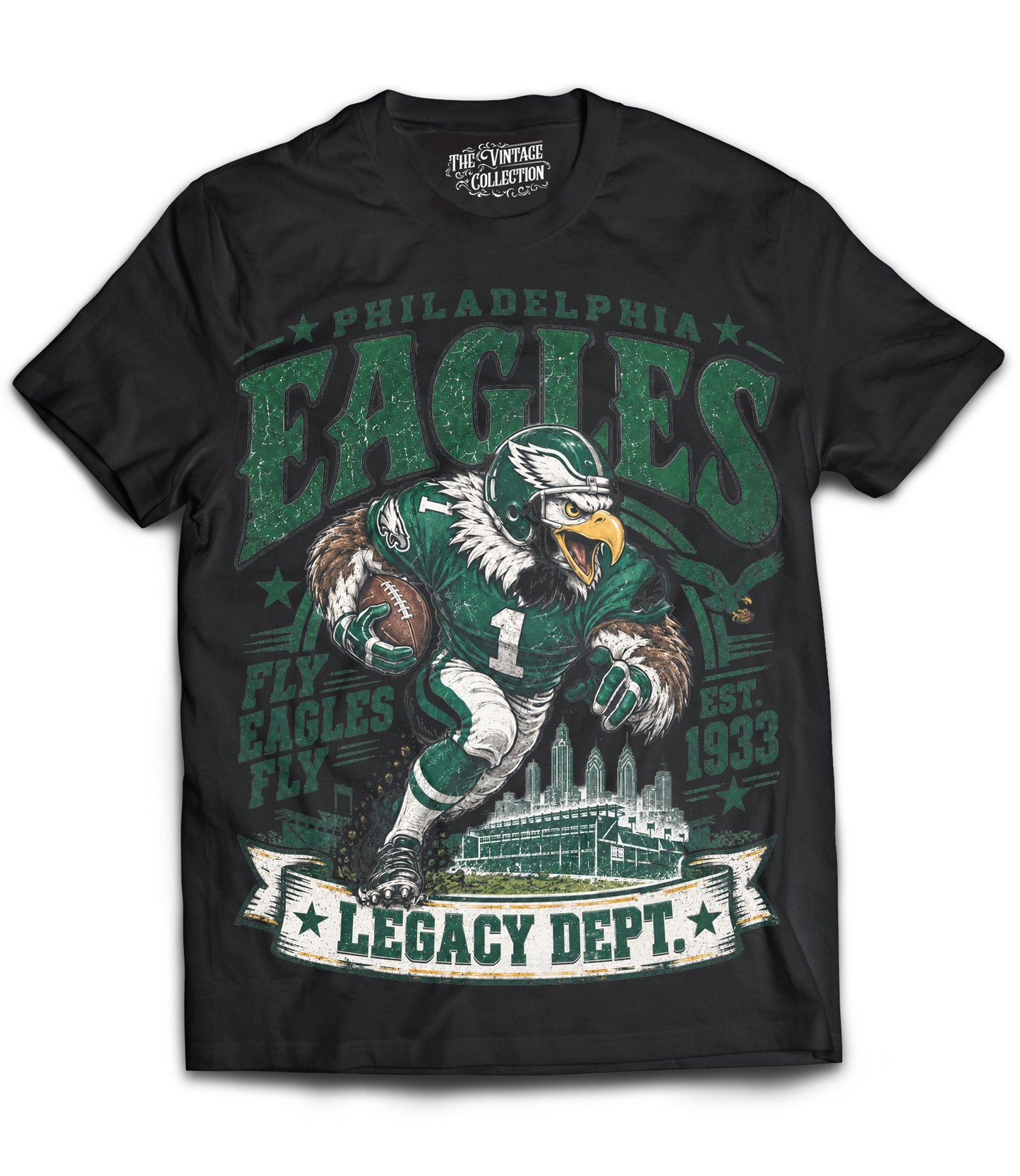 Eagles “Legacy Dept.” Shirt: Adult & Youth (Black)
