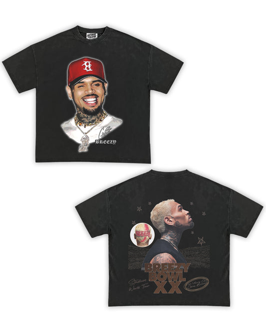 Breezy Bowl XX Tribute Vintage Shirt: Font/Back (Vintage Black)