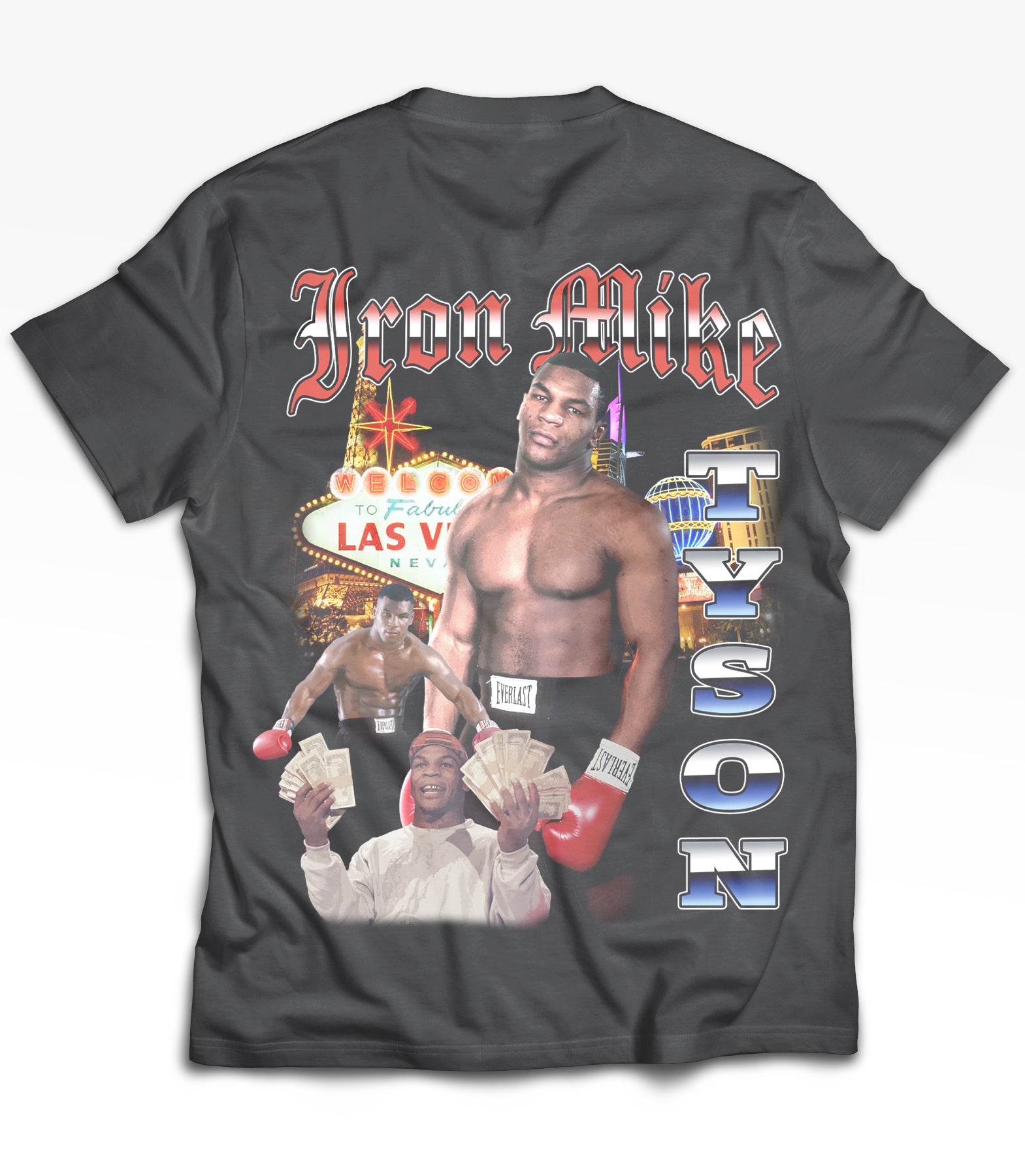 Mike Tyson Collection Mike Tyson Tribute Vintage Shirt: Front/Back (Vintage Black) – The ...